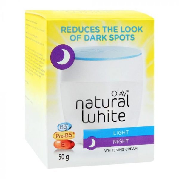 کرم سفید کننده شب اولی مدل Natural White Night حجم 50 گرم